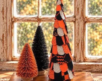 Primitive Halloween Fabric Tree