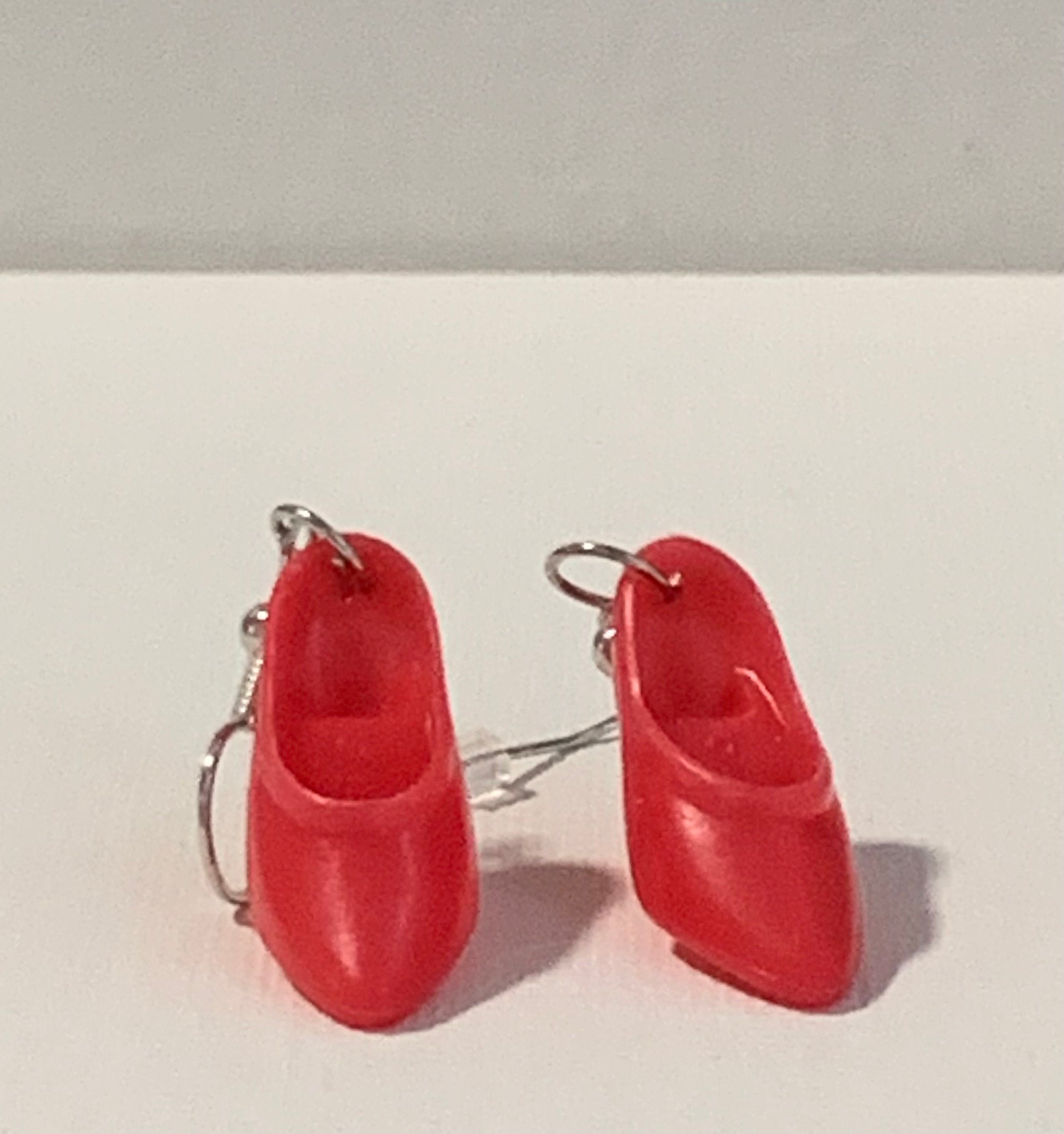 Red Stiletto Earrings - Thumbnail 4