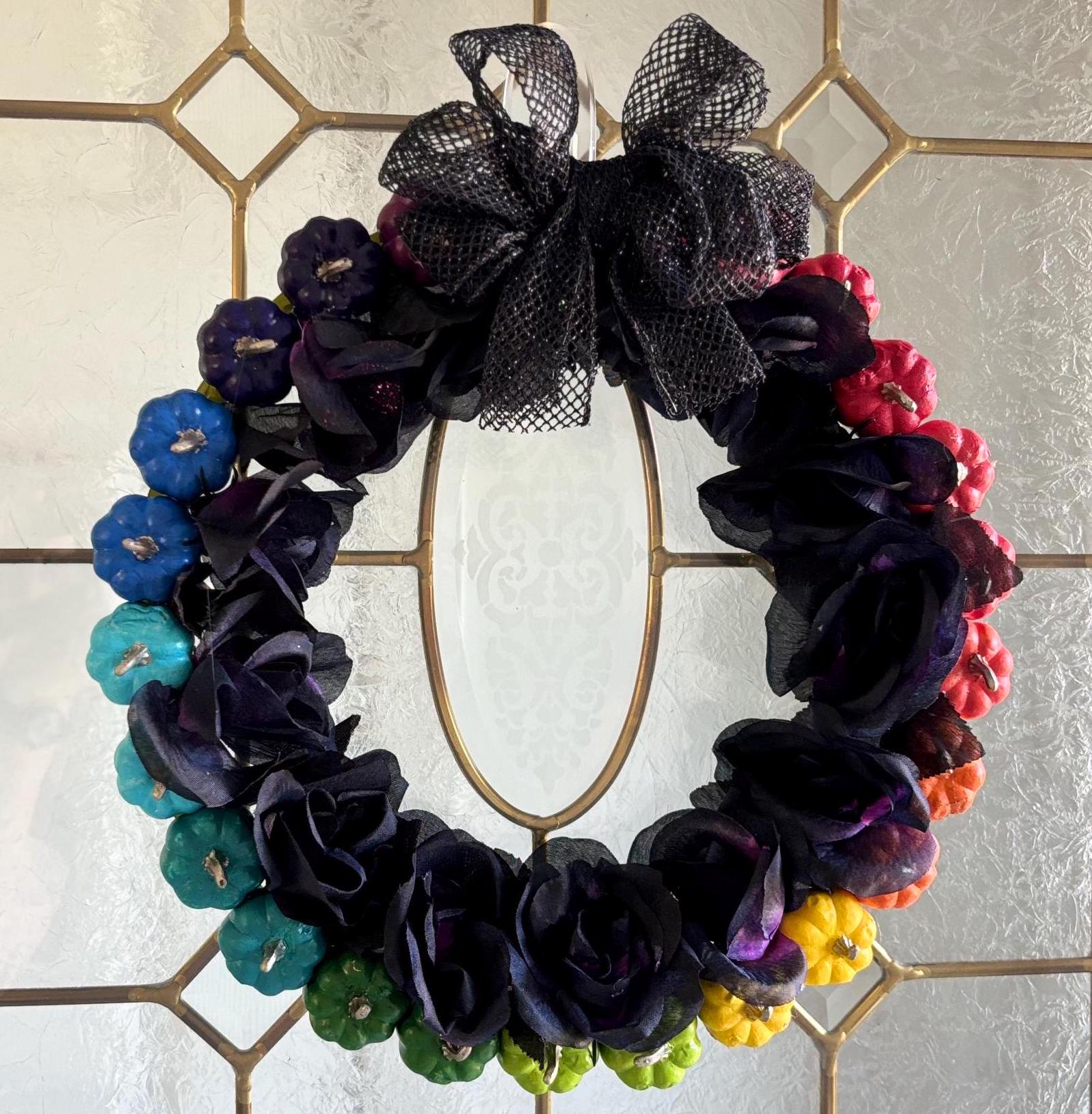 Ombre Pumpkin Wreath - Thumbnail 3