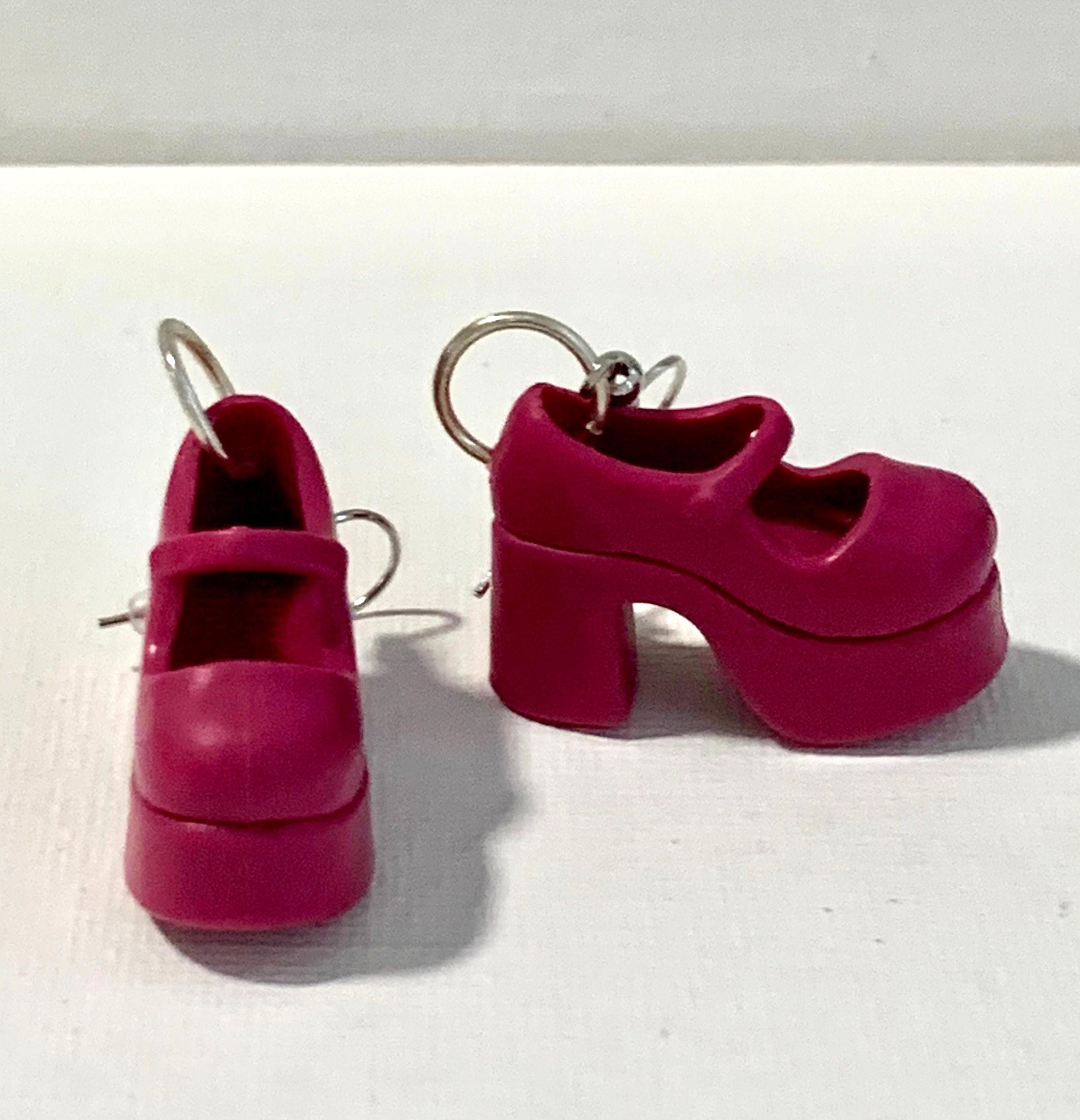 Plum Platform Earrings - Thumbnail 2