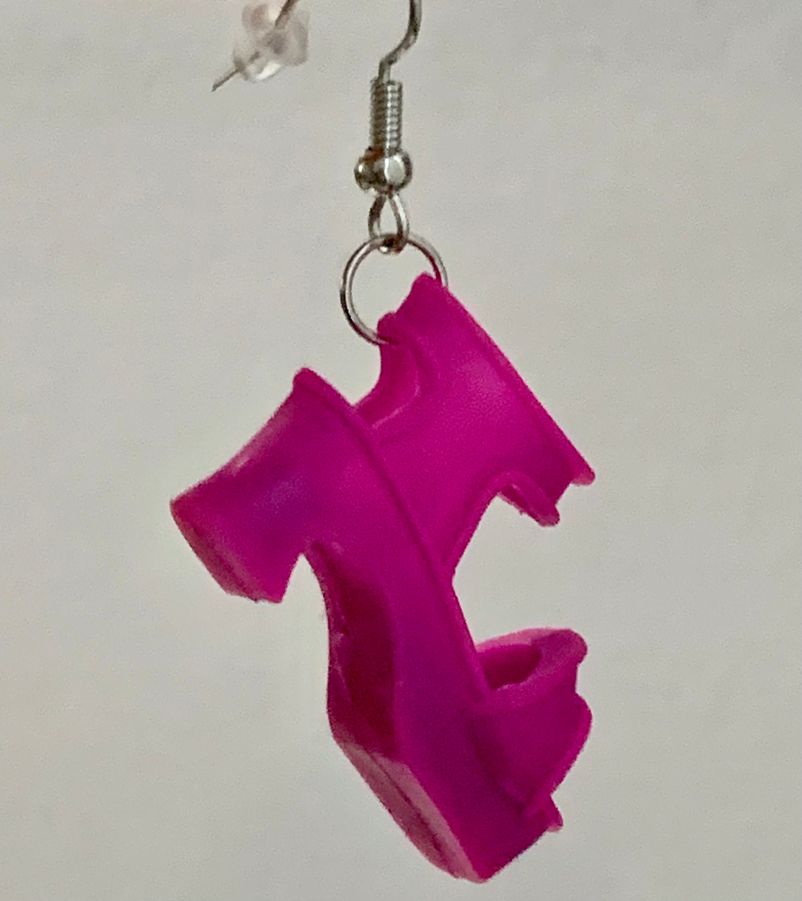 Magenta Sandal Earrings - Thumbnail 5