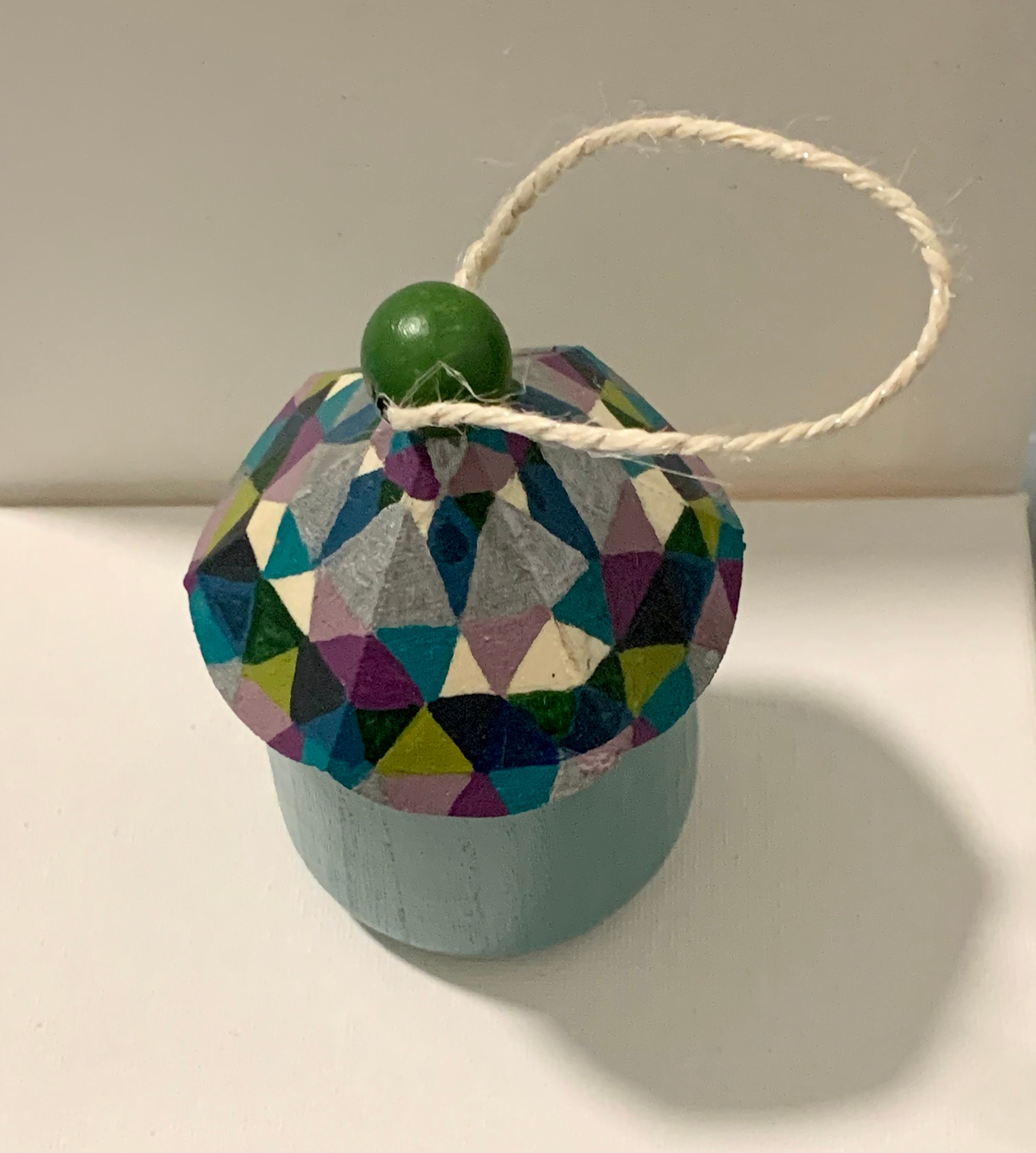 Scalloped Blue Birdhouse - Thumbnail 2