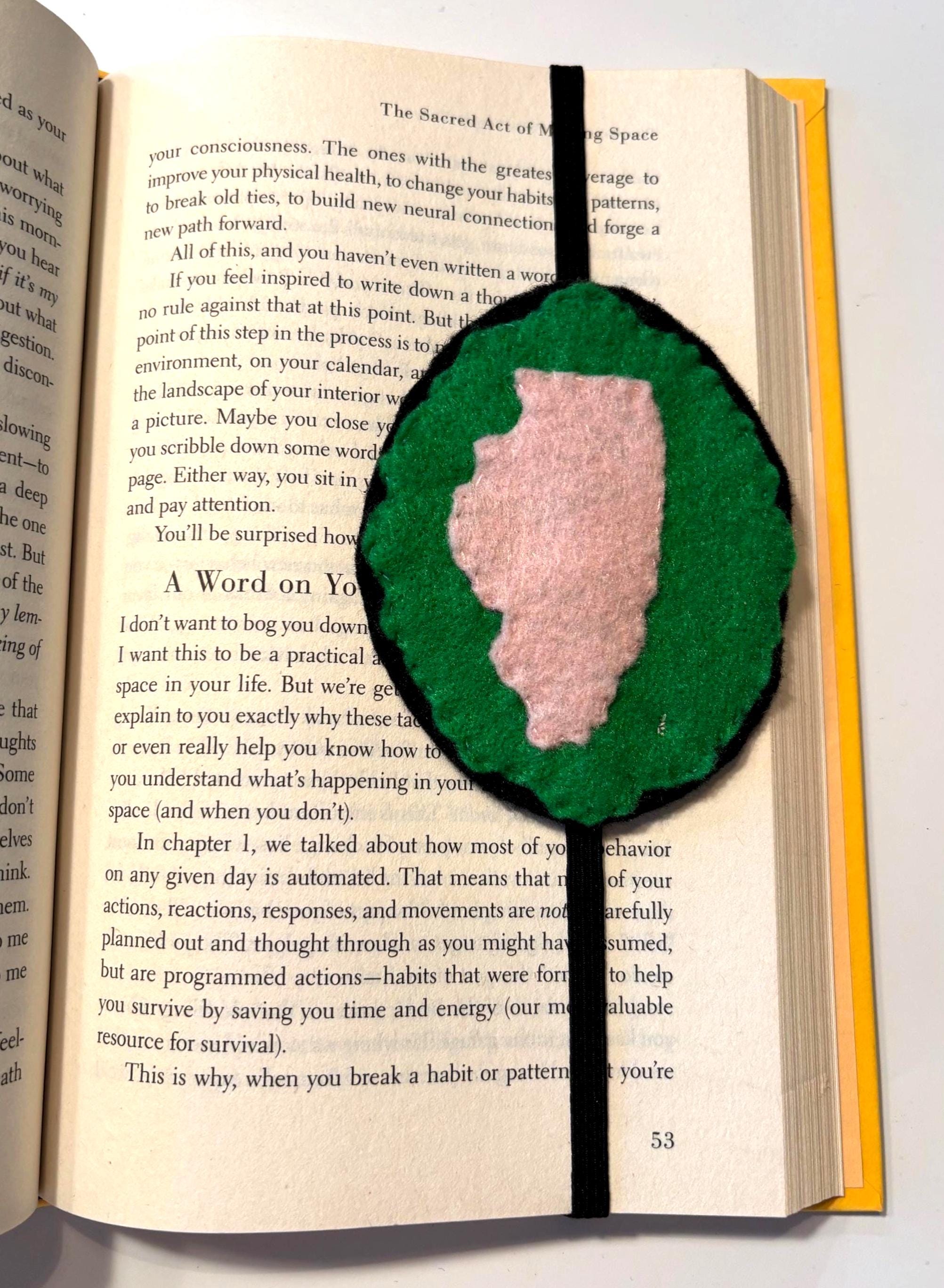 Illinois Felt Bookmark