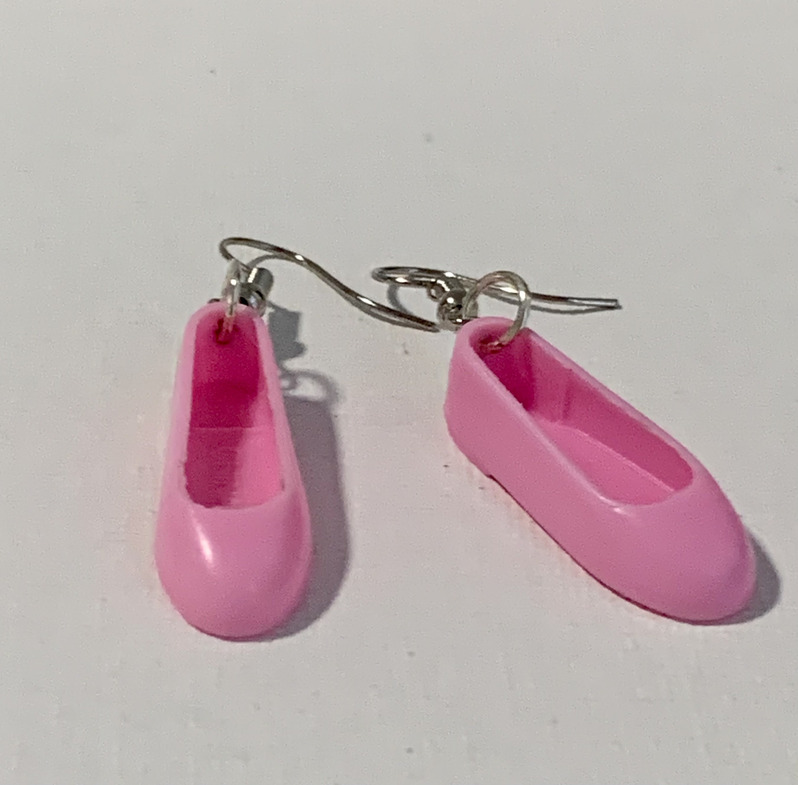 Pink Ballet Flat Earrings - Thumbnail 3