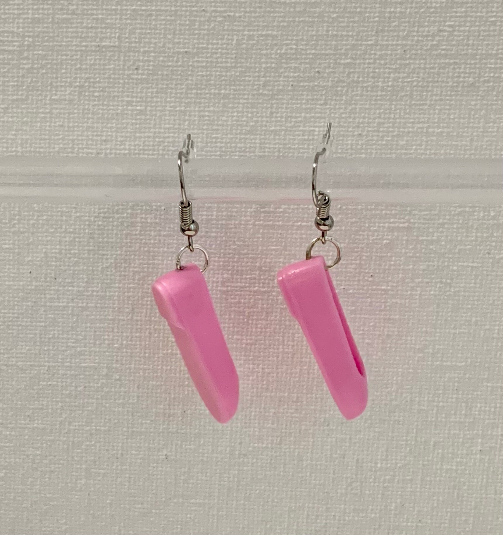 Pink Ballet Flat Earrings - Thumbnail 2