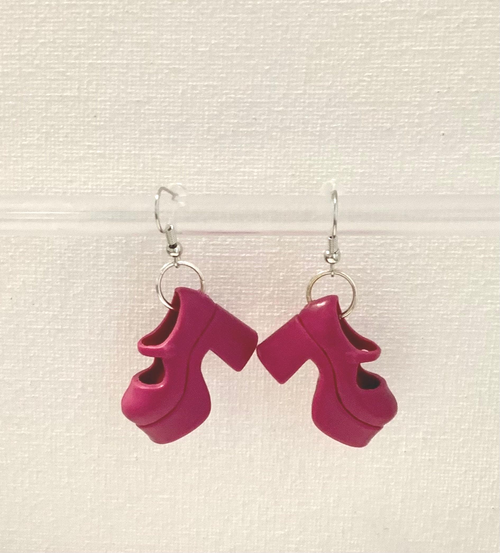 Plum Platform Earrings