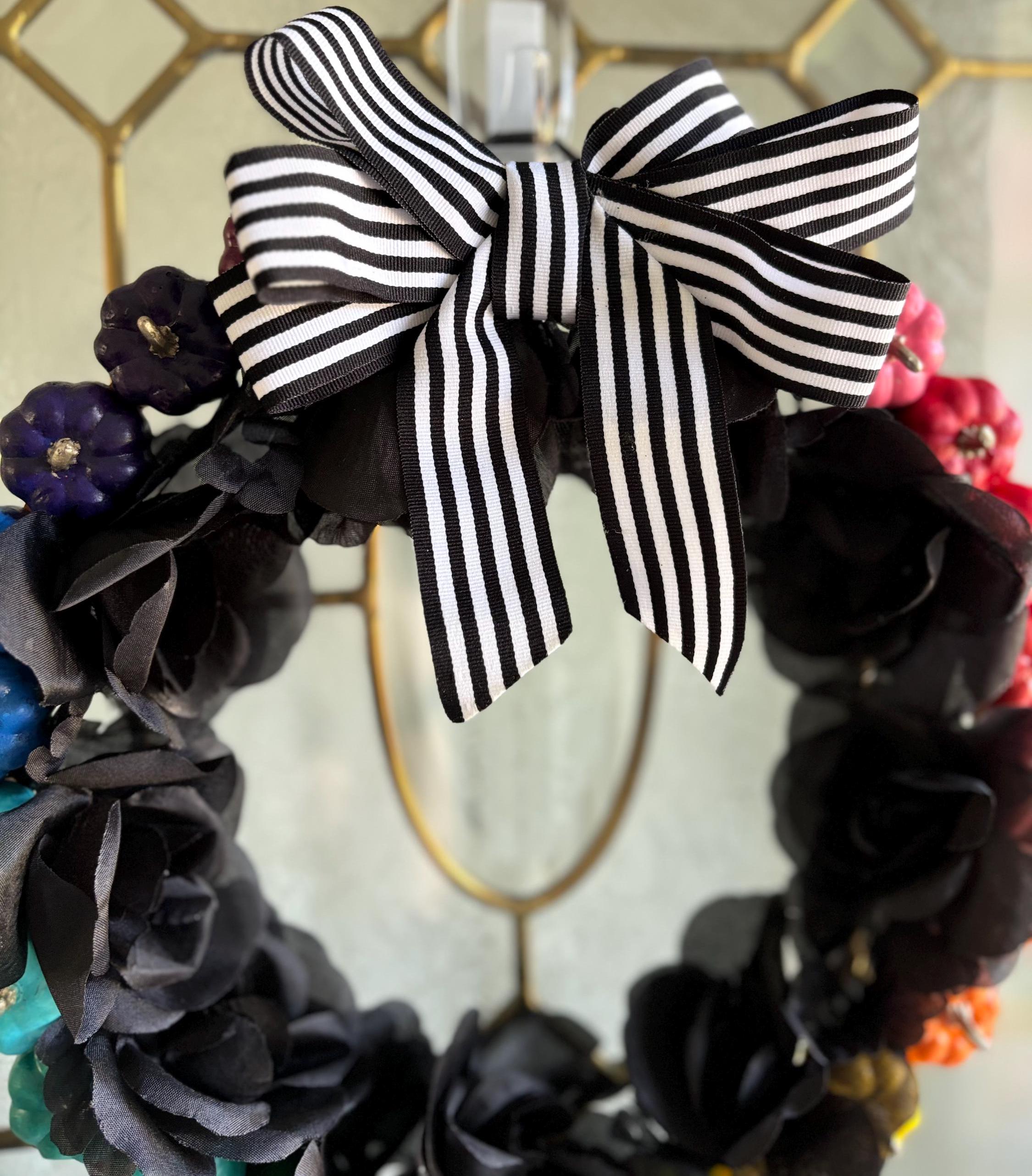 Colorful Pumpkin Wreath - Thumbnail 7