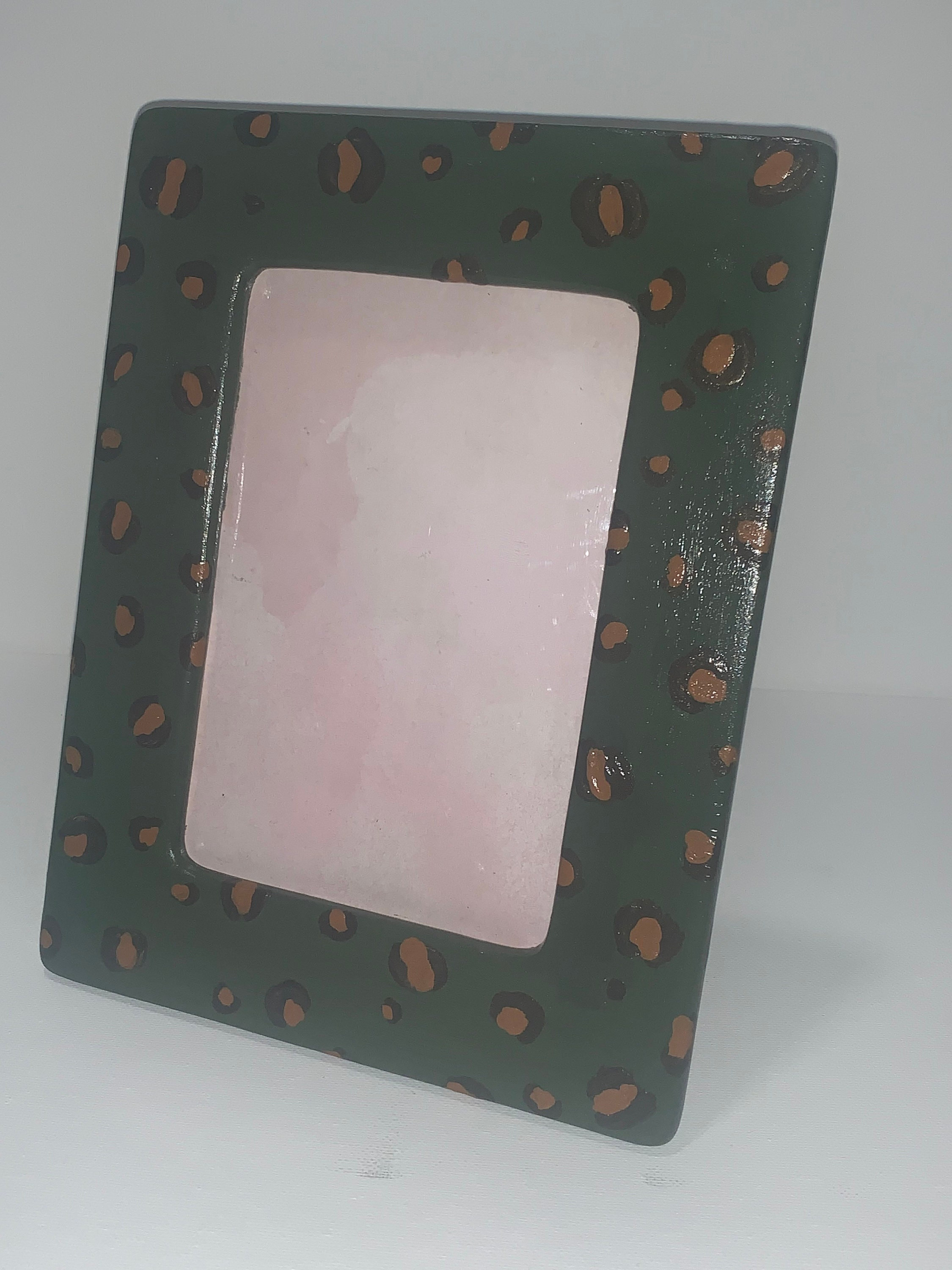 Leopard Green Picture Frame - Image 1
