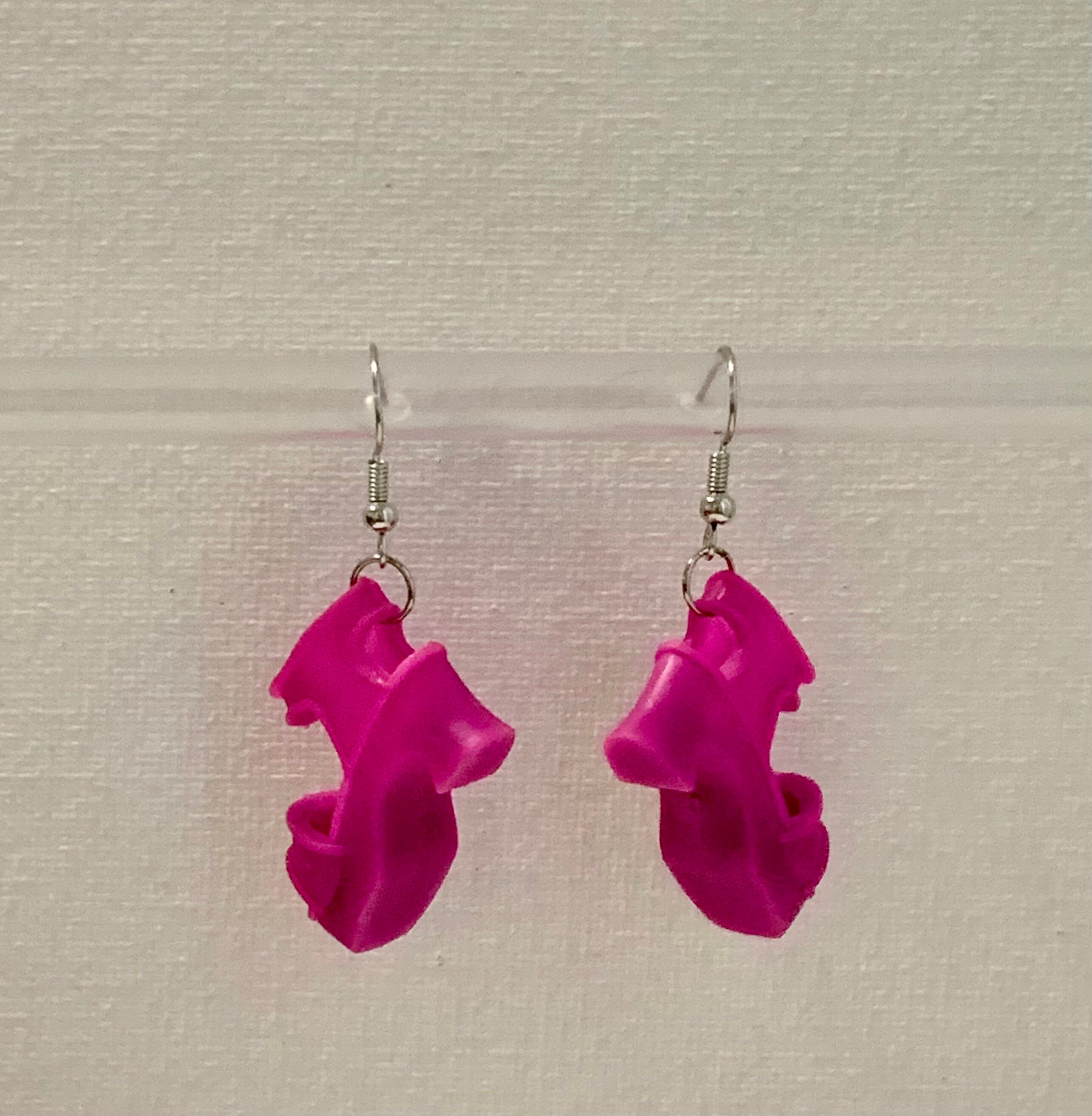 Magenta Sandal Earrings - Thumbnail 4