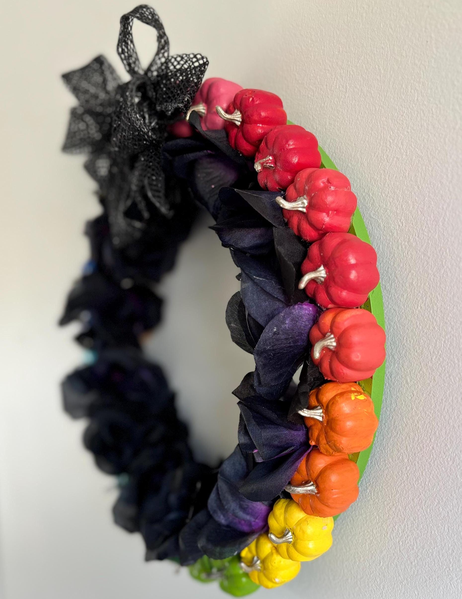 Ombre Pumpkin Wreath - Thumbnail 2