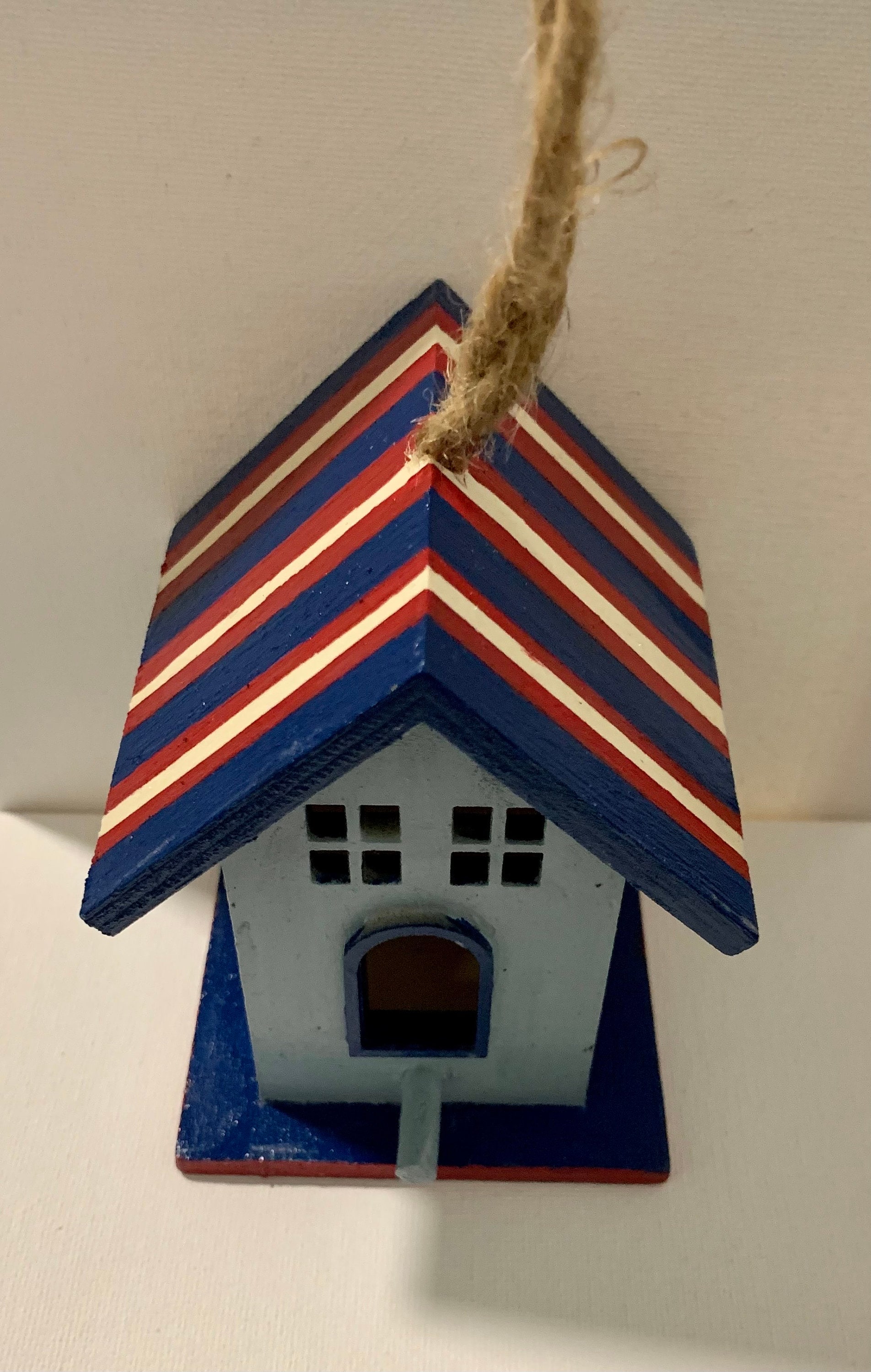 Blue & Red Birdhouse - Thumbnail 2