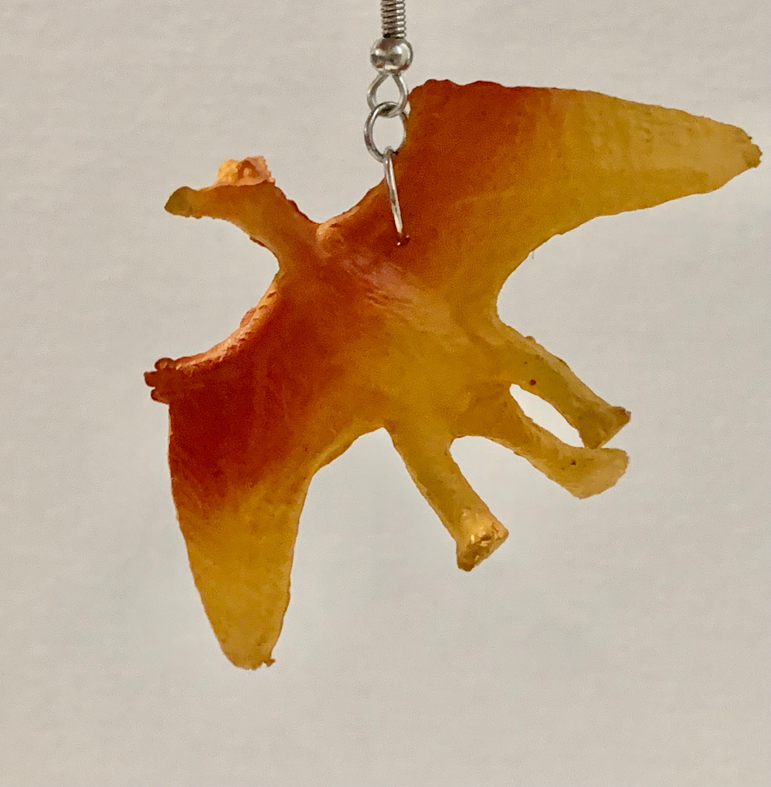 Yellow Dino Earrings - Thumbnail 3