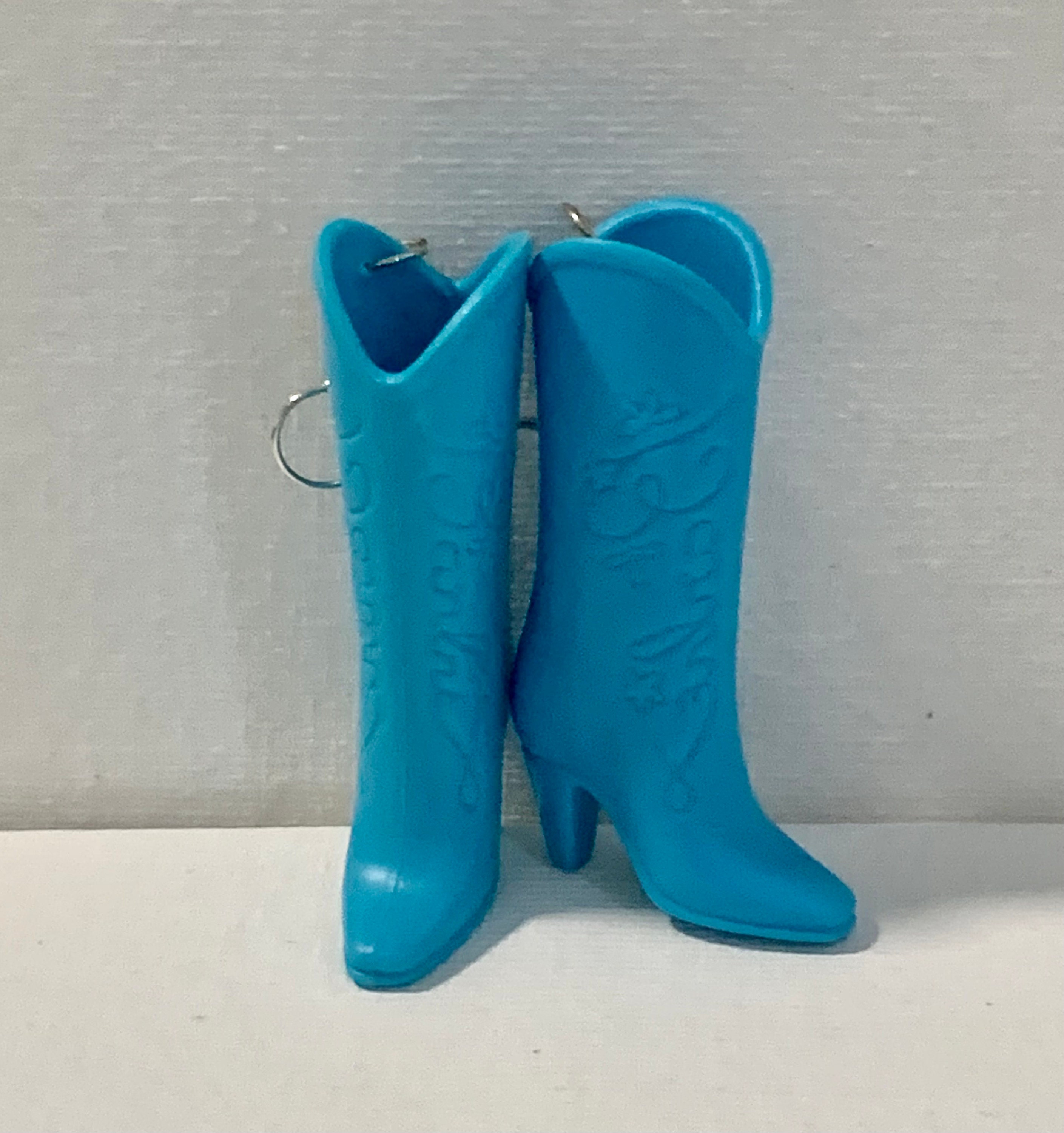 Blue Cowgirl Earrings - Thumbnail 4