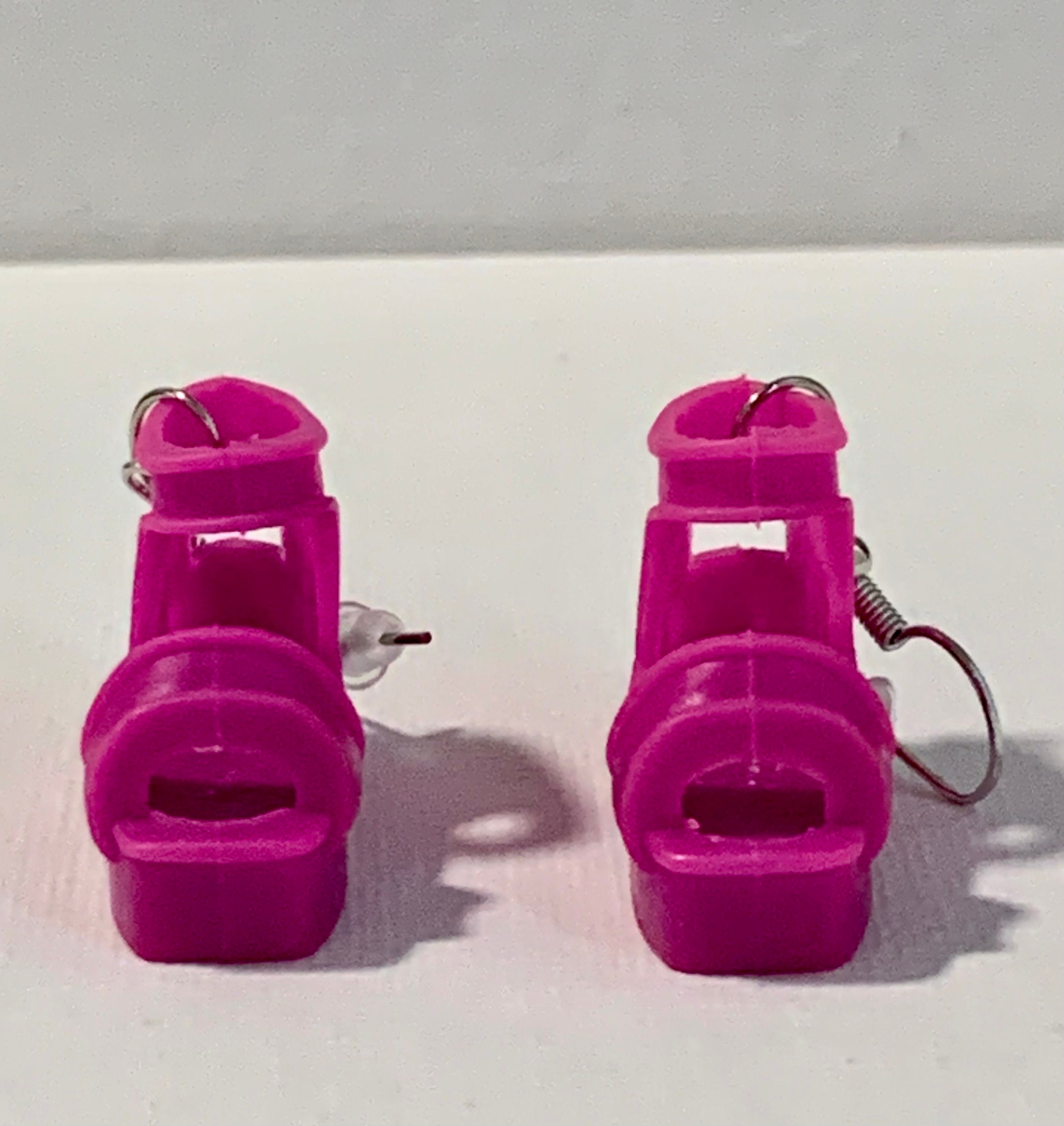 Magenta Sandal Earrings - Thumbnail 3