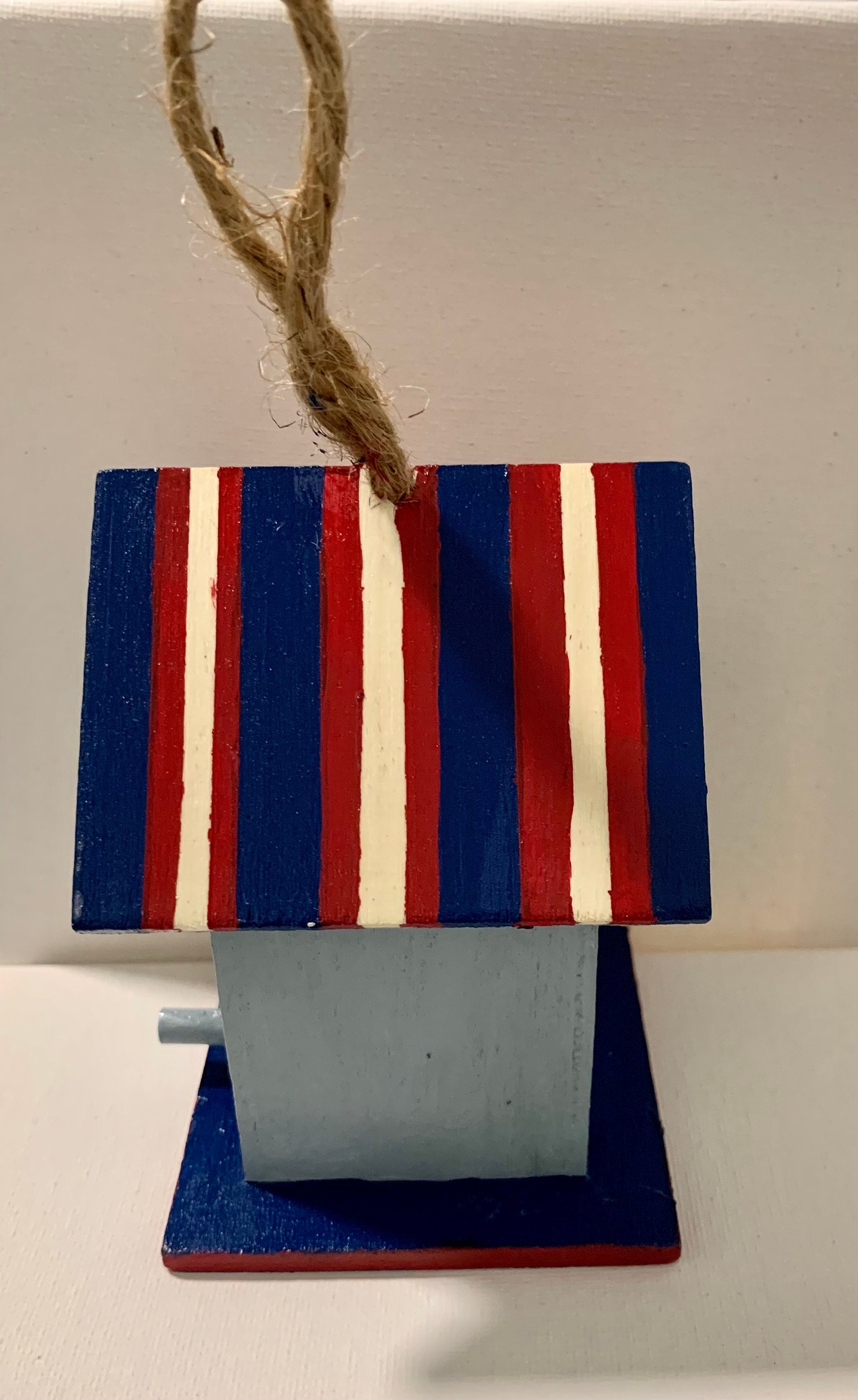 Blue & Red Birdhouse - Thumbnail 3