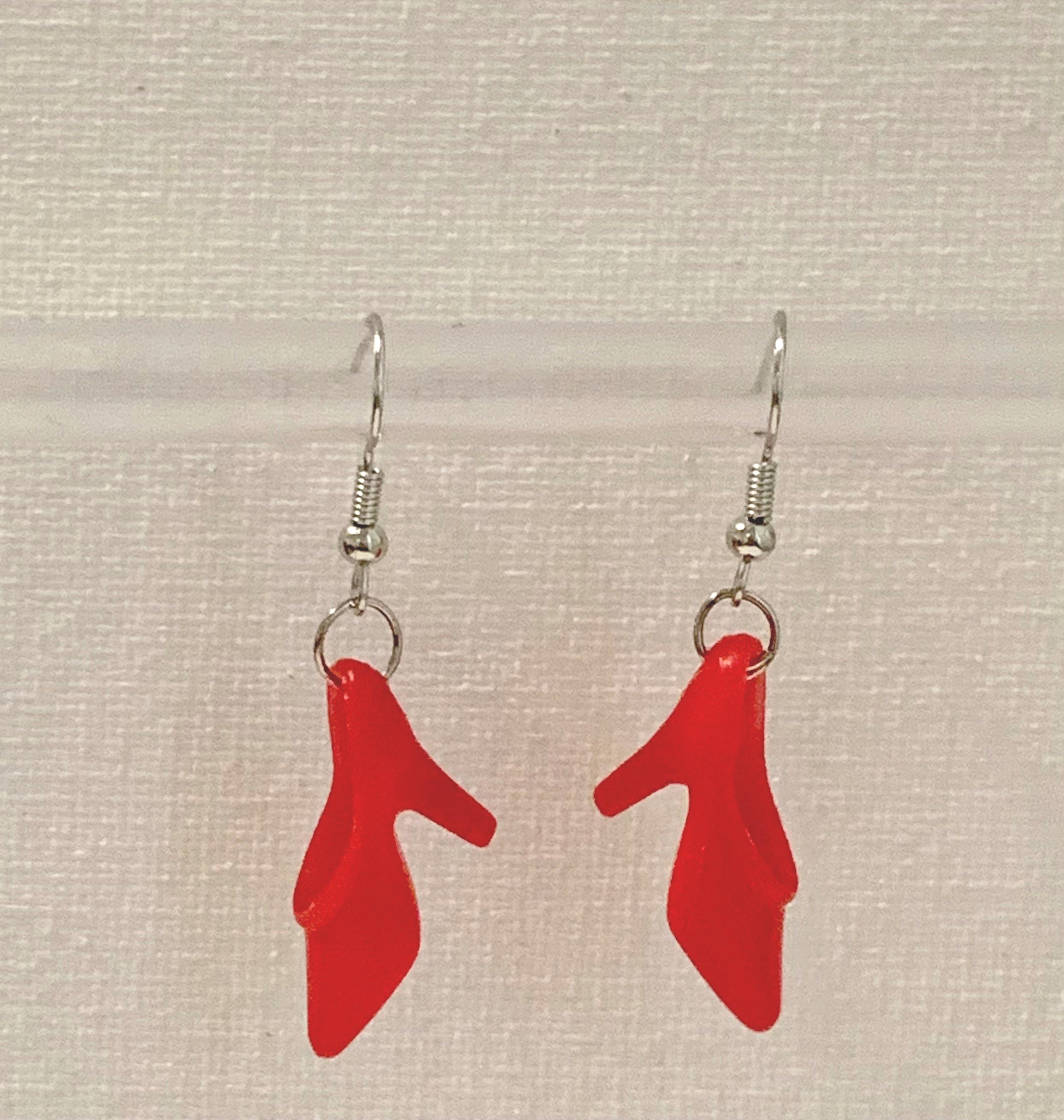 Red Stiletto Earrings