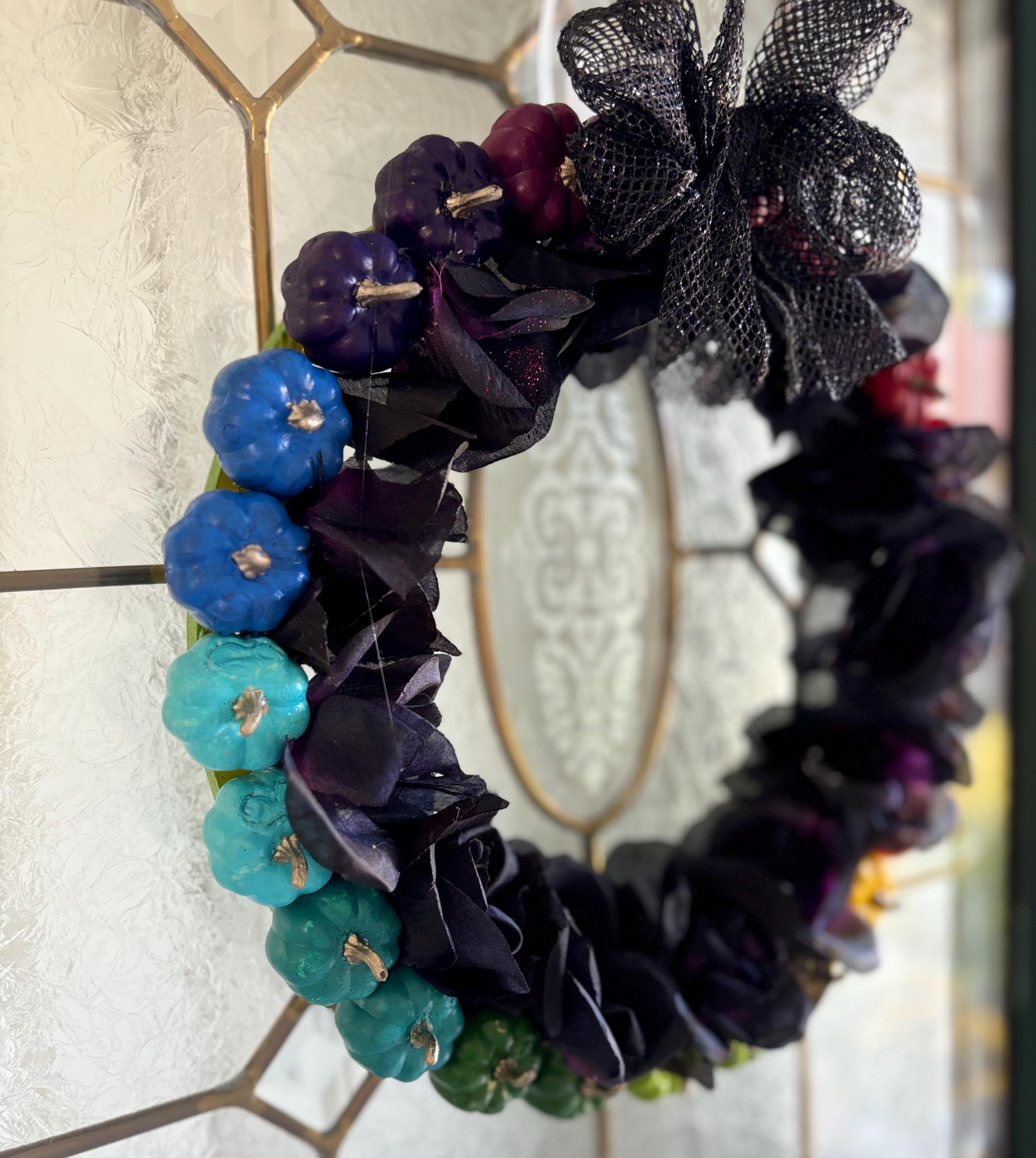 Ombre Pumpkin Wreath - Thumbnail 4