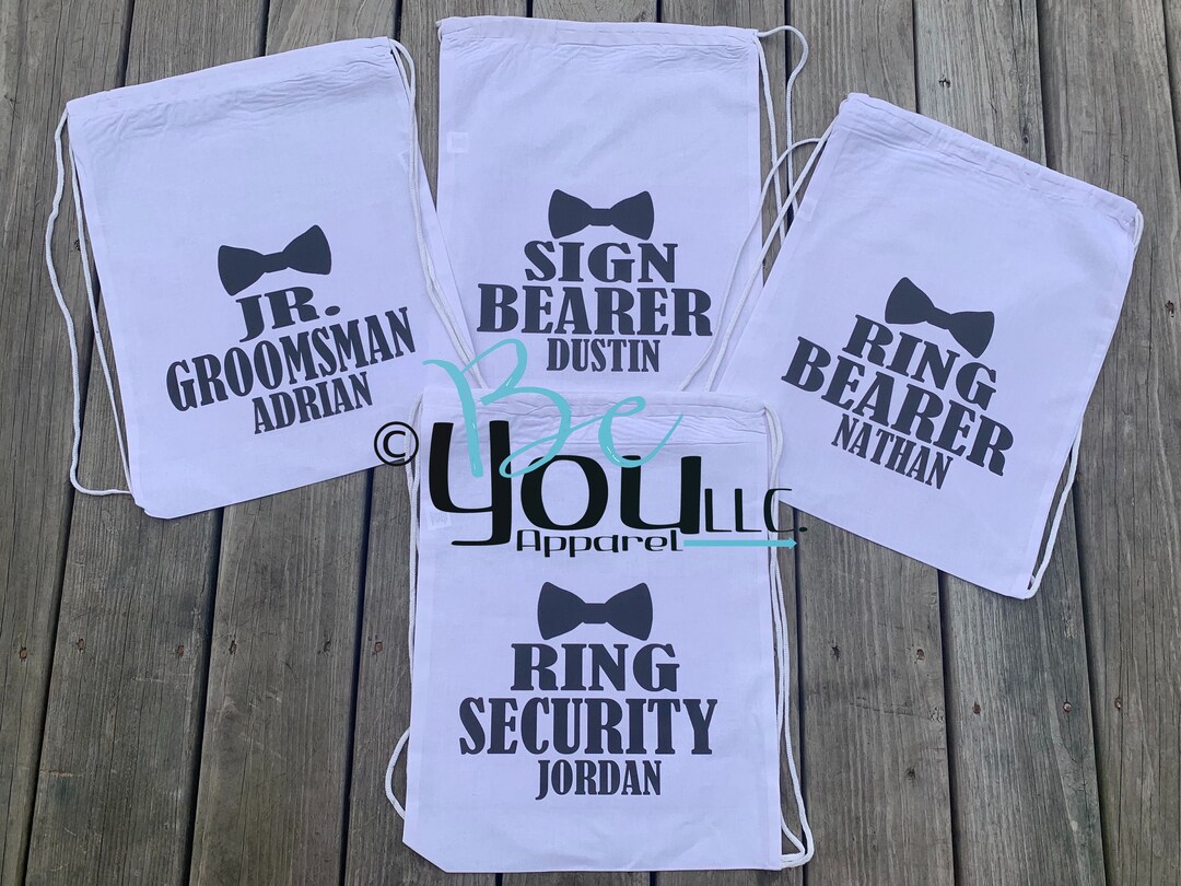 RING SECURITY Personalized Ring Bearer Gift Ring Bearer Etsy