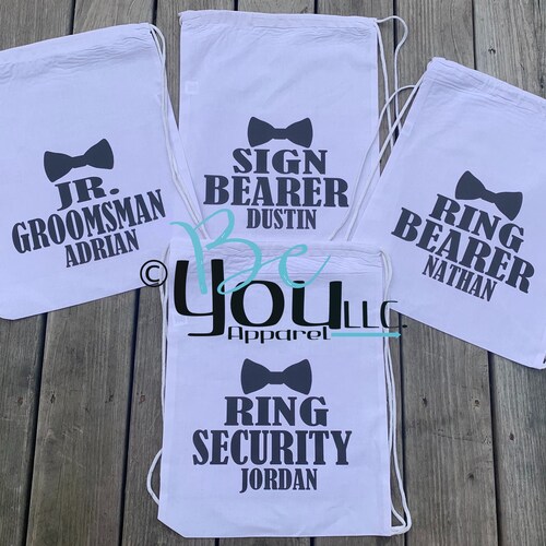 RING SECURITY Personalized Ring Bearer Gift Ring Bearer Etsy