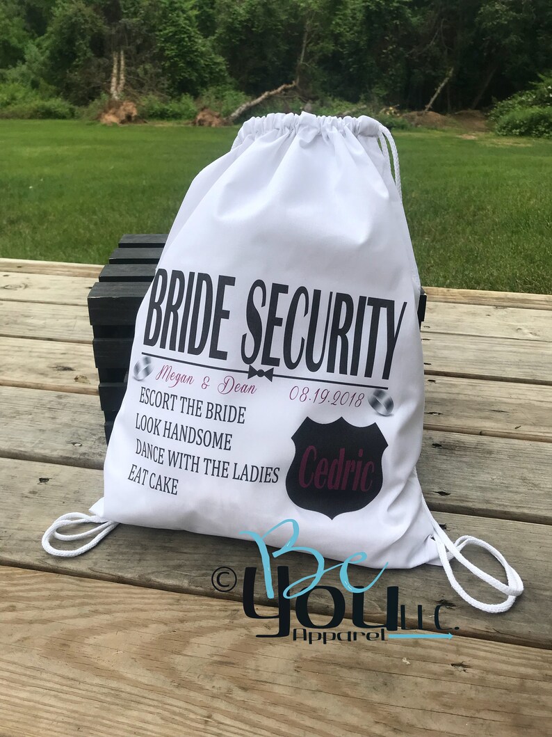 BRIDE SECURITY Personalized Ring Bearer Gift Ring Bearer Etsy
