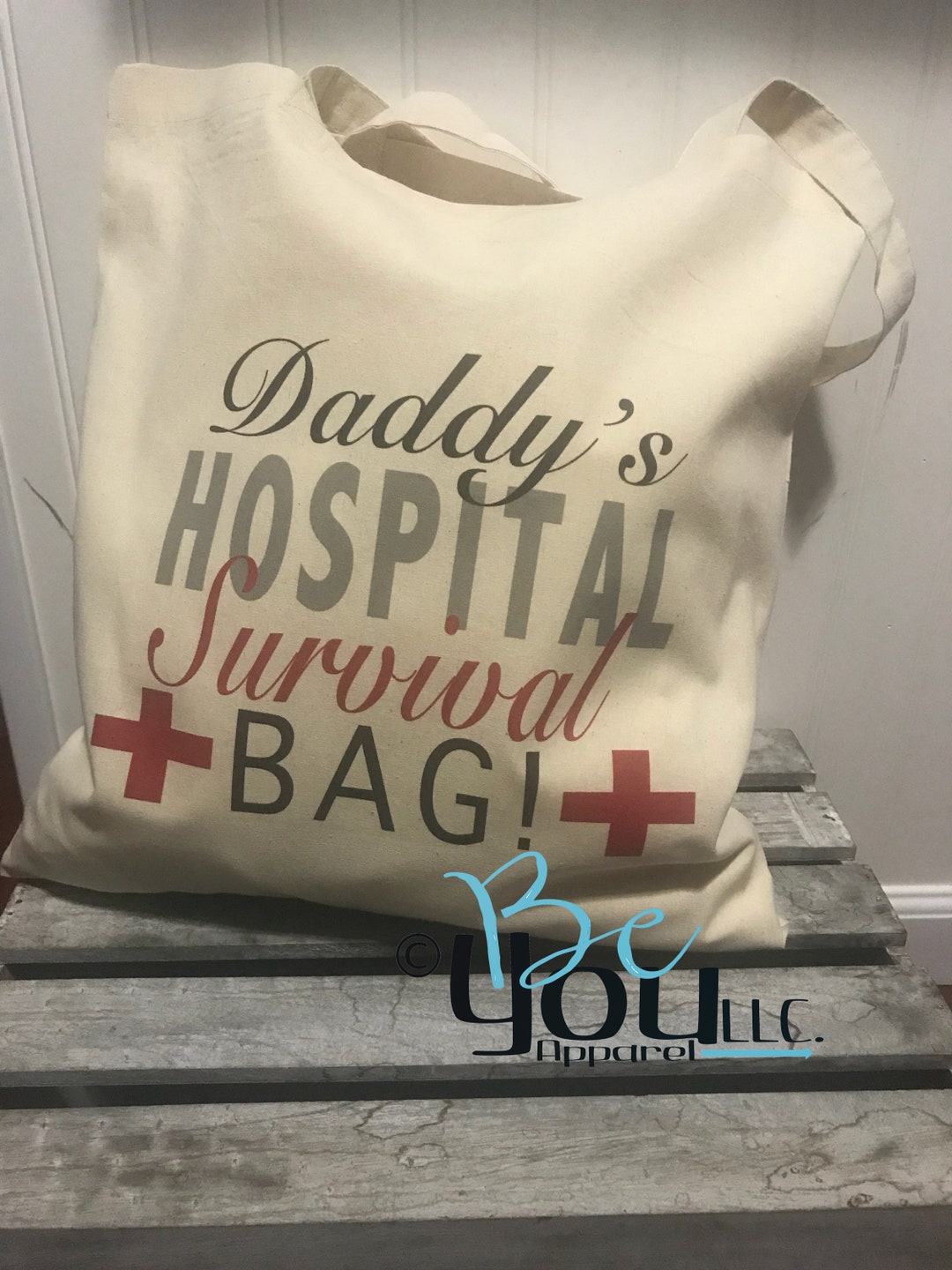 HOSPITAL BAG New Father Survival Kit Survival Bag New Dad Gift Dad Gifts Tote Bag Hospital