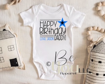 Happy Birthday Daddy onesie™ Birthday shirt; birthday shirt; birthday gift for her; birthday gift for him; happy birthday mommy; birthday