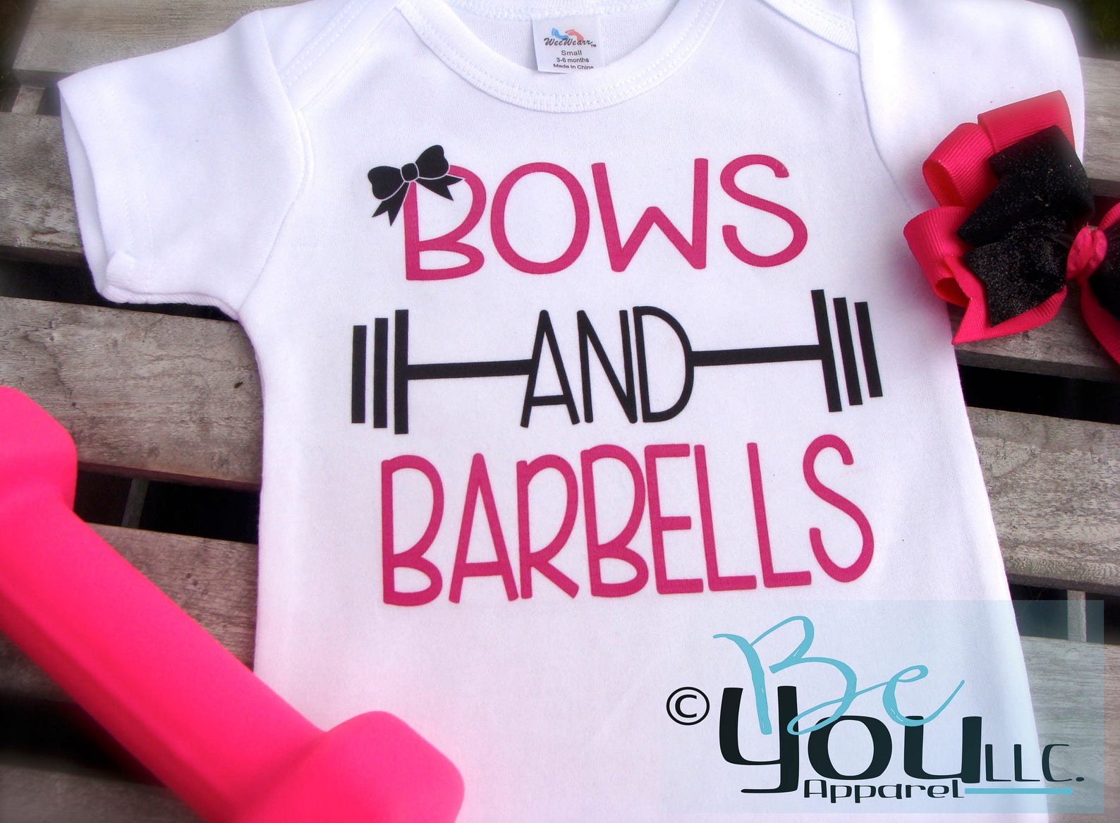 Bows and Barbells Weight Lifting Curls Workout Shirt Etsy