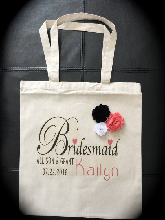 Personalized Bridesmaid Gift Bag Wedding Married Bride Etsy