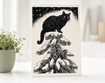 Christmas Card | Snowy Winter Cards with Kraft Envelopes