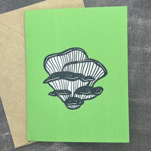 Papelaria para cartões de agradecimento com cogumelo | Cartões de felicitações dobrados com envelopes | Cartões de notas dobrados em branco | Conjunto de 8 cartões