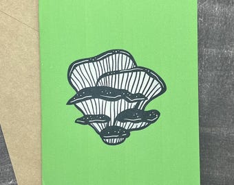 Handmade Mushroom Thank You Cards | Botanical Folded Stationery Set with Envelopes | Nature-Inspired Notecards