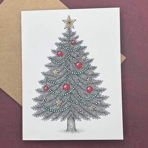 Christmas Holiday Cards | Folded Greeting Cards with Envelopes | Blank Cards  | Set of 8 Cards | Handmade Item