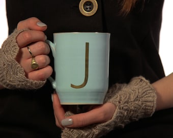 Large Coffee Mug ,Initial Mug, Monogram Mug, Ceramic Mug, Coffee Lovers, Personalized Mug, Custom Mug, His and Hers Mugs, Free Shipping