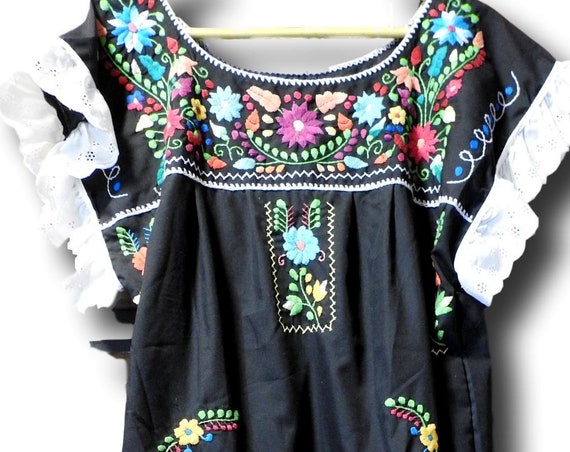 Black Mexico dress