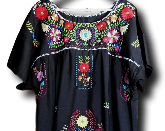 Plus size Mexican peasant dress