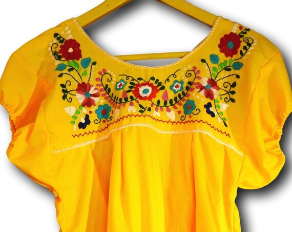 Bright Mexican fiesta blouse