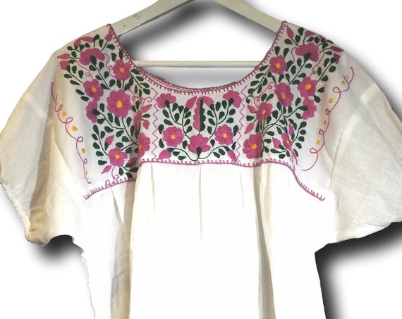 White Mexican cotton blouse