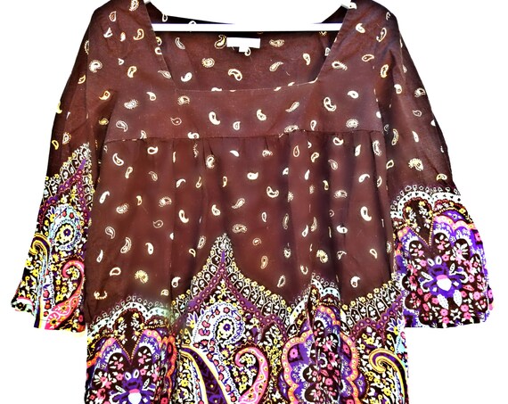 Bohemian hippie chic fashion shirt for women. Perfect for Coachella festival!
