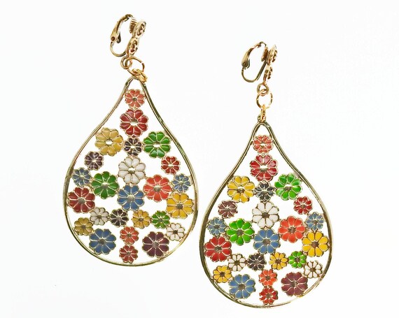 Long dangle summer earrings