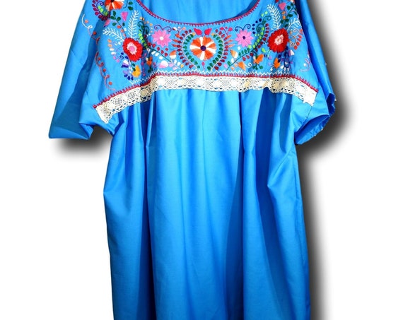 Embroidered Mexican fiesta blouse