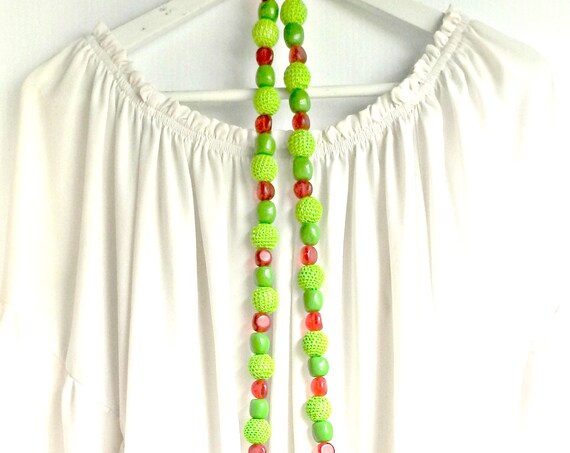 Green apple necklace