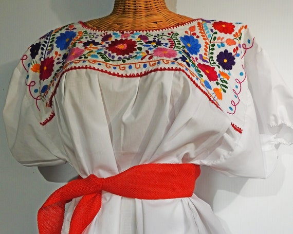 Plus size Mexican peasant blouse