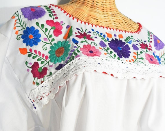 Mexican embroidered blouse