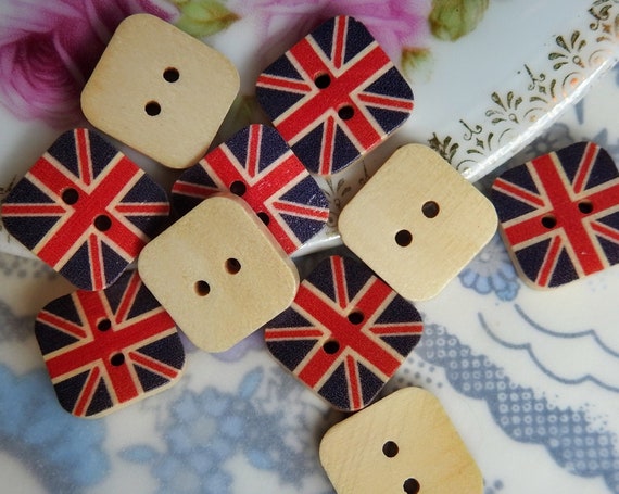 British flag buttons