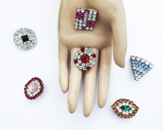 Vintage glass buttons