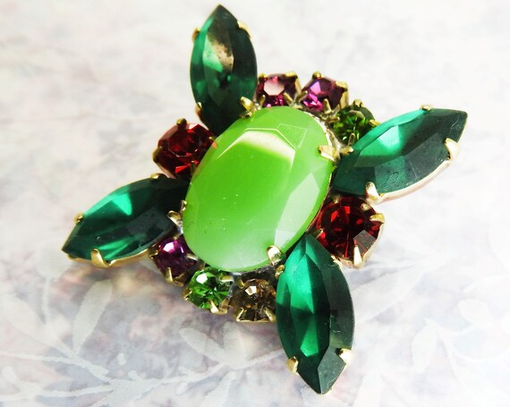 Fancy big crystal glass button embellishment with shank, for jewelry making and sewing on an extravagant fashion show women's suit