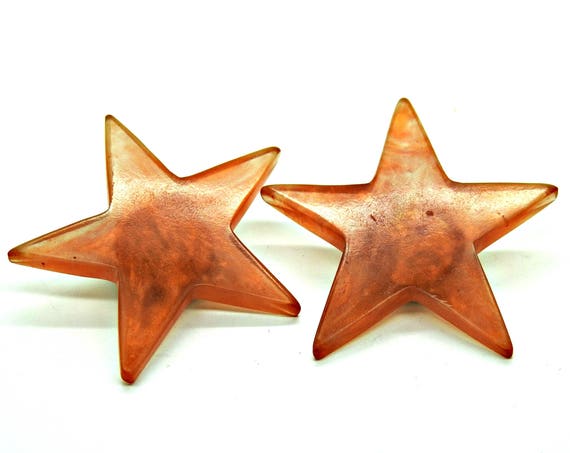 Big star earrings