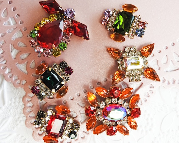 Big rhinestone buttons