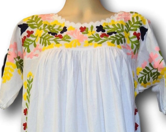 Floral embroidered maxi dress