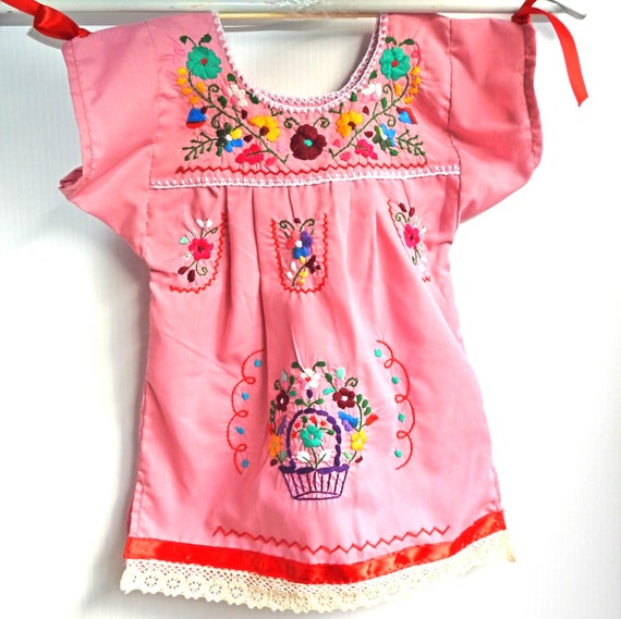 Pink baby mexican outfit